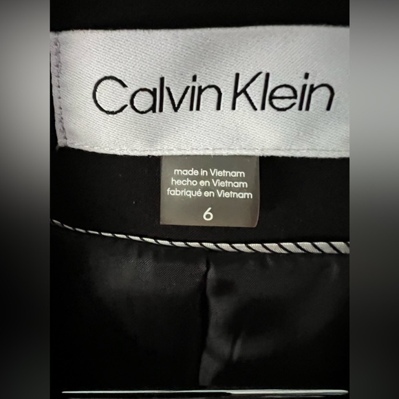 NWT Calvin Klein Classic Blazer 6 Black - Picture 4 of 5